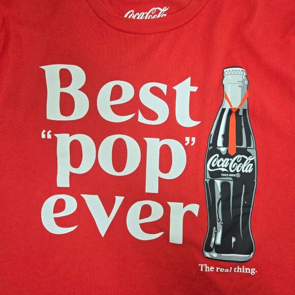 Coca-Cola "Best Pop Ever" T-Shirt XL Red - Picture 5 of 7